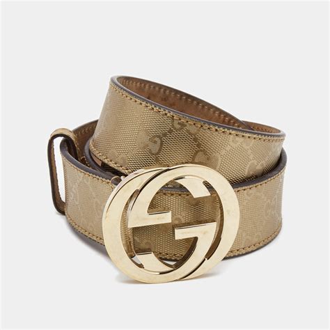 gucci logo buckle interlocking belt|Gucci imprime belt.